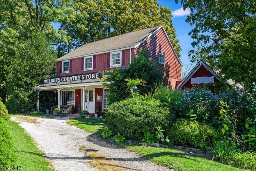 Unique opportunity to live and work on a beautiful property! "Wilbur's Country Store" with a spacious studio apartment above. Beautiful views from every window! And backs up to 35 acres of Nature Conservancy land. Lots of potential with this well established store plus four other commercial spaces rented. Great visibility on Rte 94 and over 300' of road frontage for easy access. Some work needed on the buildings. Charm abounds and could be a wonderful deli, coffee shop, crafter's village, etc. in addition to continuing this well appointed store.