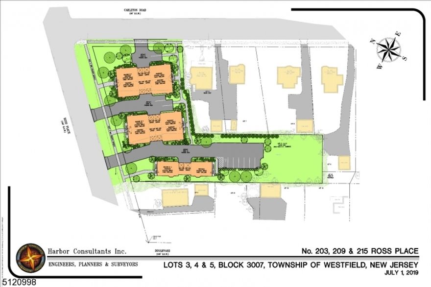 Development opportunity. Approved townhouse project on a 1.03 acre site. Property presently contains a 6-unit multifamily dwelling at 203 Ross Place and a 15-unit rooming house at 209 Ross Place. The project is approved for 10 townhouse units of which 2 are constructed and are not part of this sale. The property will be in a condominium ownership arrangement. This sale includes 8 townhouse units in 2 buildings and the removal of the 2 existing structures.
