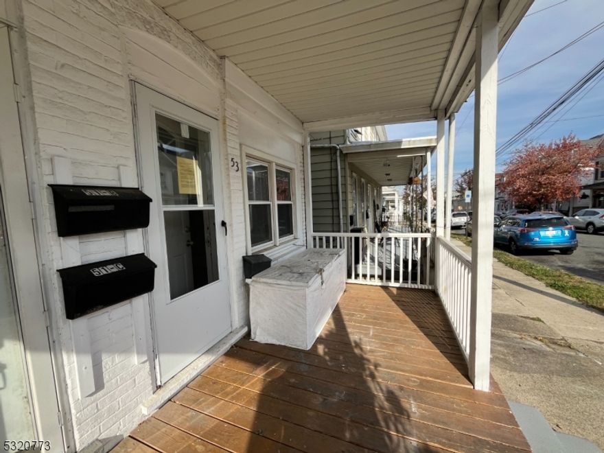 Immaculate 1 bedroom unit with beautiful porch.  Renovated, painted, extremely spacious ready for its next tenant!