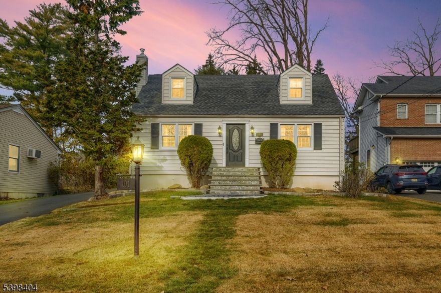 Set on the highly sought after Sycamore Avenue in the desirable Collins section of Livingston, this expanded Cape Cod offers outstanding potential in a neighborhood known for its charm, top rated schools, and ongoing redevelopment. The area is lined with established homes and a growing number of new construction projects, making this a prime location for buyers looking to invest or create their dream home.This 3 bedroom, 2 full bath and one half bath home sits on a beautiful lot and features hardwood floors, a formal living room, an eat-in kitchen, and a comfortable family room or dining room overlooking the backyard. The first floor includes one well sized bedroom with a newly added primary bath, while the second floor offers two additional bedrooms and another full bath.Recent improvements include a new driveway, first floor laundry, a new furnace, and a new roof, giving buyers peace of mind and a strong foundation to build on. The full basement includes a laundry area and workspace for added storage and functionality, and a detached two car garage completes the property.Close to shopping, dining, and major commuter routes, this home presents a rare opportunity to personalize or expand in one of Livingston's most sought after neighborhoods. Don't wait, schedule your appointment today.