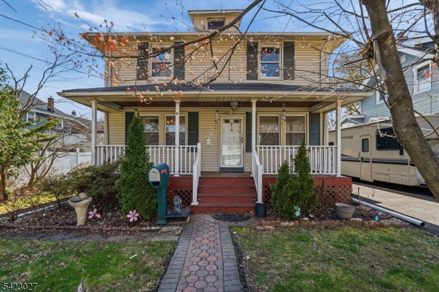 Charming and well-maintained 3-bedroom, 2-bath home offering a blend of classic character and everyday functionality. Welcoming front porch leads into a bright interior featuring hardwood flooring, spacious living and dining areas, and abundant natural light throughout. Kitchen provides ample cabinetry and direct access to a large rear deck ideal for outdoor enjoyment and entertaining.Second level offers comfortable bedrooms with generous closet space and a full bath. Additional highlights include a finished basement providing flexible space for a variety of uses, a private driveway, and a nicely sized yard. Conveniently located near major roadways, shopping, dining, and public transportation.