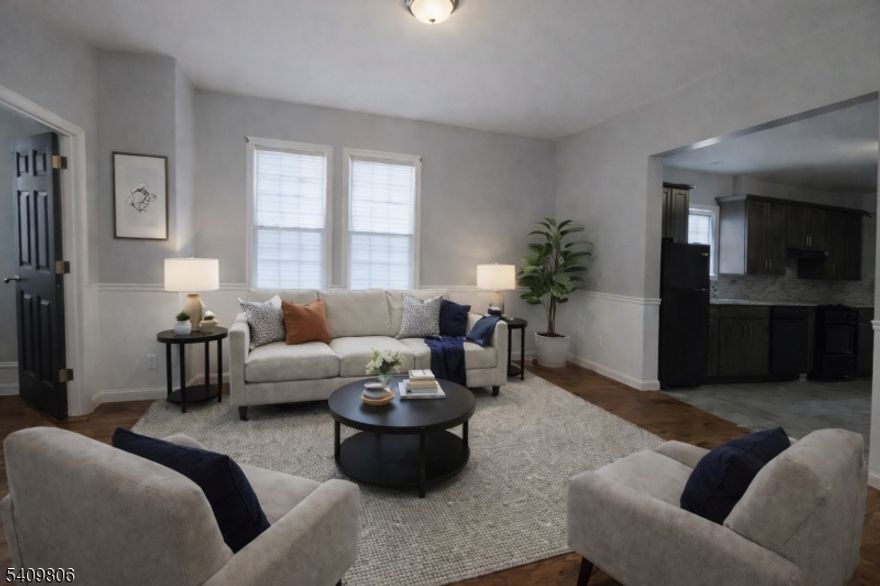 Welcome Home to your new 4-bedroom, 1-bath home featuring a renovated kitchen, generously sized rooms, and excellent closet space throughout. The layout is functional, comfortable, and easy to live in. Located in North Newark's North Broadway / Lower Roseville area, near Branch Brook Park, with convenient access to NJ Transit buses, Newark Light Rail, and major highways, making commuting to downtown Newark and NYC simple. Parking space included. Don't miss this one!