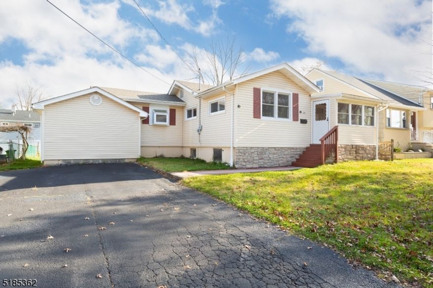 Freshly painted! Well maintained, one floor living ranch with great yard! Newer bathrooms. Newer wood flooring through out.  Living Room with fireplace for those cozy nights. and sliders to large deck over looking peaceful yard. Large shed in back yard! Eat in  Kitchen with granite counters and plenty of cabinets! Large Master bedroom with private bath and plenty of closet space. Basement houses the laundry area, washer and dryer. This is a commuter's dream, close to Rt 46 and park and ride into New York, busing, plenty of shops and fresh markets. Rt 80, Rt 10 close by. Great restaurants in immediate area! Plenty of shopping and recreational facilities!  The town has many parks and sports.