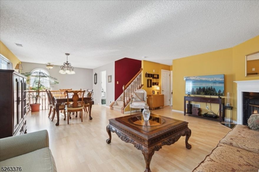 Welcome to this nicely maintained Top Floor- End Unit, situated in the highly sought after Glenbrooke community in Bridgewater! Spacious rooms with a desirable layout appeal and lots of natural light. As you step inside, you'll be greeted by beautiful flooring throughout the first floor, featuring a desirable open plan. The large living room and dining room are perfect for hosting and feature a cozy gas fireplace creating an inviting atmosphere.  The eat-in kitchen is equipped with stainless steel appliances, ample counter space and sliders to a 4x10 balcony. A powder room and convenient laundry room complete this level. Upstairs 3 spacious bedrooms and 2 full bathrooms, one with jetted tub.  The primary bedroom features vaulted ceilings, a walk-in closet that contains a scuttle attic within, and a full bathroom. Assigned parking spot + plenty of parking spaces for visitors. Enjoy the many amenities this beautiful community has to offer, clubhouse, playground, tennis courts, and outdoor pool. It is also conveniently located near downtown Somerville which offers many dining and shopping options and a NJ Transit stop on the Raritan Valley line. Easy access to commuting routes of I-287, I-78, US-202, US-206. Come experience all that beautiful Somerset County has to offer, including public parks, biking, hiking, and kayaking along the Raritan River Greenway.