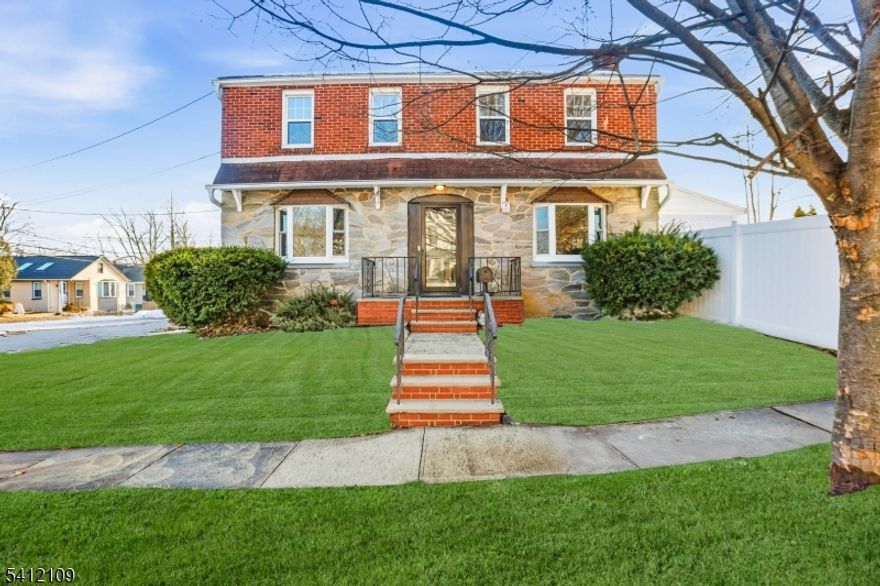 Welcome to 244 Morton Ave, a beautifully renovated Colonial set on a desirable corner lot in Rahway, offering classic charm paired with modern updates. This inviting home features three spacious bedrooms, two full bathrooms, and one half bathroom, beginning with a welcoming entrance vestibule that flows into a bright living room with fireplace, a formal dining room perfect for gatherings, and a spacious eat-in kitchen designed for everyday comfort. The first floor also includes a sunny Florida/three-season room and a convenient powder room. Upstairs, you'll find three well-sized bedrooms and a full bath, while the walk-up attic provides additional storage potential. The partially finished walkout basement adds valuable bonus space with a family room, laundry area, powder room, and utility space. Outside, enjoy a detached garage, private driveway, and fenced yard that enhances both convenience and outdoor enjoyment. With its generous layout, thoughtful updates, and prime corner location, this move-in-ready home is one you don't want to miss. Grab it before it's gone!