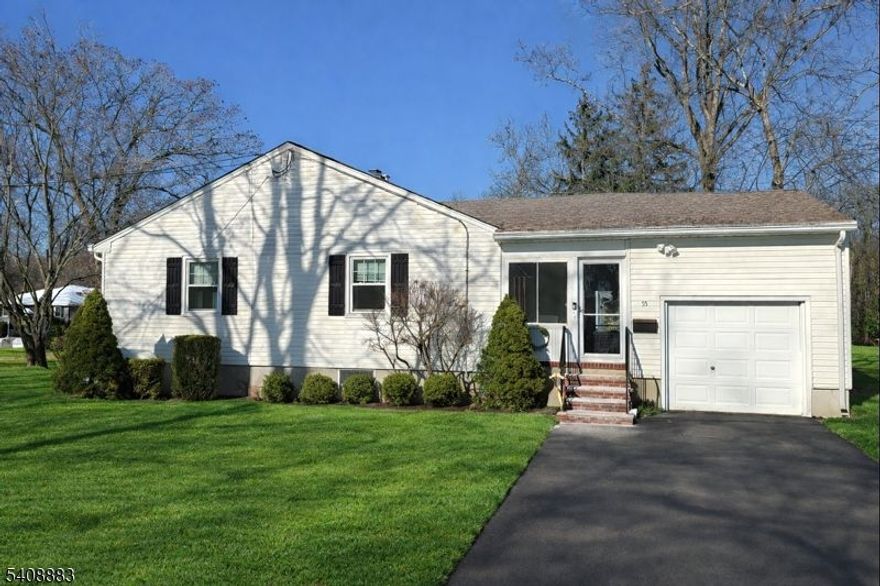 Welcome to 55 Watnong Drive in Morris Plains! Located in one of the town's most desirable neighborhoods, this beautifully maintained ranch offers comfortable one-level living with 3 bedrooms and 2.5 baths. The home features a full finished basement providing additional living space, central air conditioning, abundant storage, and a one-car garage. Enjoy the convenience of being just minutes from the Morris Plains train station, library, Central Park of Morris County, and the town's vibrant downtown shops and restaurants. A new roof was installed in 2024. Fireplace, flue, and chimneys are conveyed strictly "as is  with no known defects.ALL OFFERS ARE DUE TUESDAY, FEBRUARY 17, 2026 AT 5:00PM.. PLEASE SEE OFFER GUIDELINES IN ADDITIONAL DISCLOSURES IN MEDIA