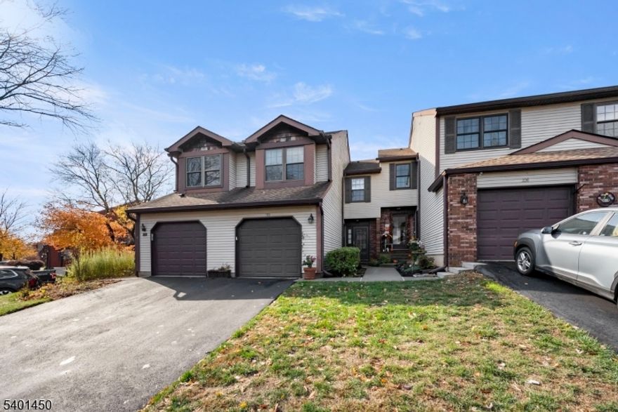 This beautiful 2-bedroom, 2.5-bath townhome in the highly desirable Townhomes @ Quailbrook community offers comfort, convenience, and charm. The first floor features an inviting eat-in kitchen, a formal dining room, a powder room, and a cozy living room with a fireplace and sliders that open to a lovely patio overlooking a spacious common area. Upstairs, you'll find two generously sized bedrooms and two full baths. A partial basement provides additional value with a storage room, utility room, and laundry area. Ideally located near NYC transportation, shopping, and restaurants, this home delivers the perfect blend of lifestyle and accessibility.