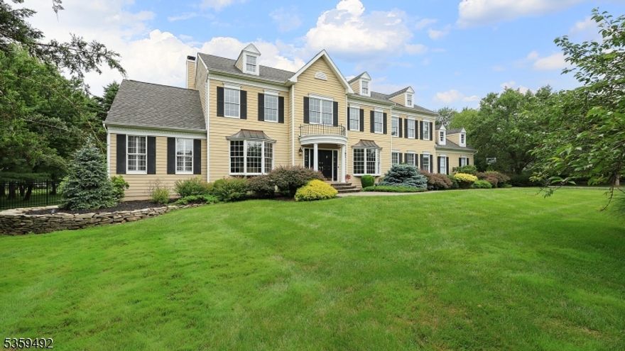 Nestled on a quiet cul-de-sac in one of Basking Ridge's most sought-after neighborhoods, this beautiful fully renovated Colonial seamlessly blends classic charm with modern luxury. Offering 6 Bedrooms, 5.1 baths, 3 car garage, with nearly 5,000 sq ft of finished space, plus a new finished lower level, this turn key home offers an expansive layout including a private first-floor In-Law Suite, complete with a sitting room, full bath, perfect for extended stays. A brand-new designer kitchen features high-end finishes with an oversized island, custom inset cabinetry, top of the line Wolf appliances, built-in Miele coffee machine, and flows effortlessly into light-filled living spaces with generous windows throughout. Entertain with ease on the newly built Trex deck, offering serene views of the professionally landscaped fenced in backyard resting on a 1 acre lot. Upstairs, the oversized primary suite is a true retreat, boasting a private sitting room, dual walk-in closets, a separate dressing area enhanced by skylights, and a luxurious new spa bath. The finished lower level offers exceptional bonus space with a full bath, gym, media room, and additional flex space for work or play. Surrounded by parks, fine dining, upscale shopping, nationally acclaimed golf courses, and equestrian centers, this home offers the rare blend of privacy, luxury, and convenience. With access to top-ranked schools, major highways, and NJ Transit, this is more than a residence; it's a refined lifestyle.