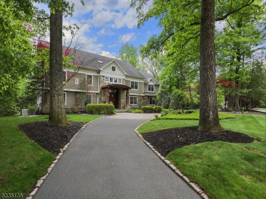 This one of a kind custom built home features unique architectural designs w/ meticulous details ideally located on 1.14 acre lot on a private cul de sac walking distance to Coles Elem School. A stone paved cir driveway leads to double door entrance w/grand 2-story Entrance Hall. The fabulous chef's kitchen is a gourmet chef's dream w/ a large center island, custom cabinetry & backsplash, separate 36" GE Monogram fridge & freezer, 2 DW (Miele & GE Monogram), Jenn Air range & GE Monogram double ovens, wine fridge, warming drawer & microwave, totally open to dining room w/skylights & picture windows w/views of spectacular property. There is the sound proofed theatre room w/stadium seating. The large family room has cathedral ceiling, & gas FP w/ doors to spectacular property. Mudroom w/ 2nd laundry, half bath, office, walk-in pantry, & bedroom suite complete this sunlit 1st level. 2nd level has a lux spa-like primary suite w/jetted tub, shower & radiant heated floor, w/2 large WICs, a double sided gas FP & a sitting area. There are 3 large bedrooms share 2 baths, w/skylights & radiant heated floors & laundry. There is a finished basement, half bath & garage entrance. Spectacular landscaped backyard oasis features an incredible koi pond w/multi-levels, waterfall & filtration system, a large patio w/built-in grill, fire pit & sport court! Amenities include a 26kw Generac generator, oversized 3-car garage, 2 sheds, fully paid solar panels, & new gas hot water heater (2025)!