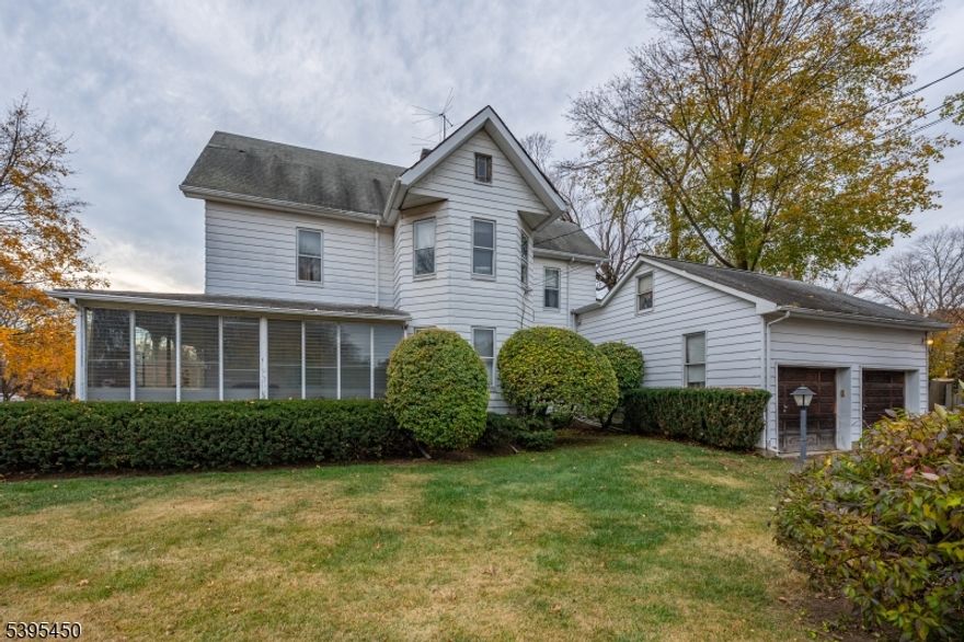 Hot new listing alert! Come see this charming 3-bedroom, 2-bathroom colonial in a neighborhood setting yet a commuters dream location. This home blends classic character charm with modern necessities. Additionally, features a large eat-in-kitchen, separate formal dining room, a spacious family room with a wood burning fireplace and a two car oversized attached garage! Enjoy the convenience of a whole-house generator, public sewer/water & natural gas (heat is currently oil). A full walk out unfinished basement allows you to gain valuable future living space should you choose to finish. This is a prime opportunity to invest in a great location and create your own dream home.  With easy access to Route 80 and Route 46, and minutes to the NYC direct train, this centrally-located home makes it easy to get anywhere. Home is an estate and being sold As-Is.