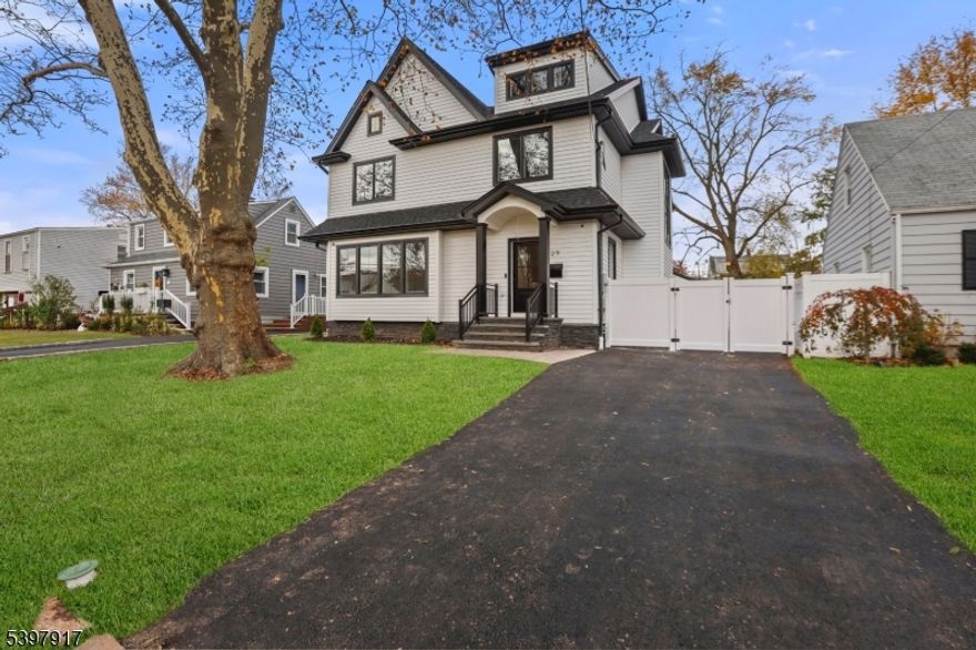 Welcome to 29 Alice Ln, located in the highly sought-after community of Clark, NJ. This exceptional modern new-construction home on existing foundation crafted by one of the states premier builders. Designed with elegance and high-end functionality throughout, the home features 4 bedrooms and 3.5 bathrooms, all finished with upscale materials and attention to detail. The first level showcases a spacious gourmet kitchen with high-end stainless steel appliances, quartz countertops, an oversized center island, and custom cabinetry. This culinary space flows seamlessly into the dining and living areas, creating an ideal layout for both everyday living and sophisticated entertaining. The first floor also includes a powder room, and a gas fireplace. The second level includes four generously sized bedrooms. The primary suite is a true retreat, featuring a walk-in closets and a spa-inspired bathroom with dual sinks, a large stand-up shower. The fully finished basement includes, a full bathroom, and expansive open space ideal for a recreation area, gym, or media lounge. Outside, the property includes a 2-car garage and a large driveway providing ample parking for multiple vehicles. The fenced-in backyard features pavers and grass, offering the perfect outdoor environment for entertaining, play,or relaxation. Two zone heating and cooling keeps the temperature right all year round. Close to NYC Transportation, downtown area. A must see!! Highest and Best by Tues Jan 13th Noon.