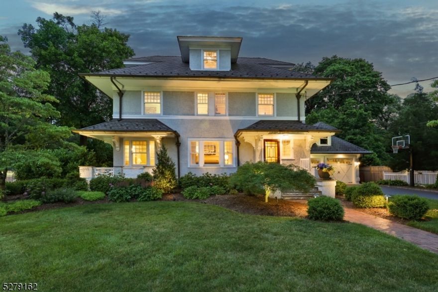 Welcome to your dream home! Nestled in a charming neighborhood, this exquisite four-square house boasts timeless elegance and modern amenities. With five spacious bedrooms (and office) and three full and three half baths, there's ample room for your loved ones and guests. Step inside to discover the allure of detailed moldings and architectural features that add character and charm to every corner. The grand foyer welcomes you with its graceful staircase and intricate woodwork, setting the tone for the luxurious living spaces beyond. Entertain with ease in the gourmet kitchen, complete with granite countertops, stainless steel appliances, and a center island for casual dining. The adjoining dining room, adorned with elegant moldings, provides the perfect backdrop for memorable gatherings. Retreat to the primary suite, a sanctuary of comfort and style, featuring a spa-like ensuite bath and walk-in-closet. There are three additional bedrooms on the second floor and two bedrooms on the 3rd  floor that offer flexibility for a home office, gym, or guest quarters. Step outside to your private oasis, where a sparkling pool awaits on hot summer days. Lounge poolside or escape to the charming pool house, ideal for hosting outdoor soirees or relaxing with loved ones. Conveniently located near schools, parks, and amenities, this exceptional property offers the perfect blend of luxury and convenience. Don't miss the opportunity to make this your forever home!