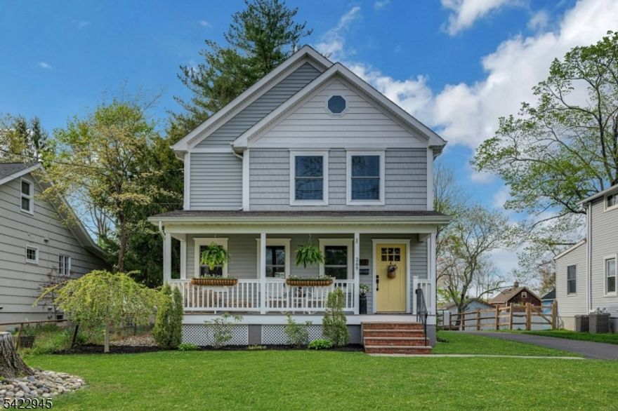 Welcome to this beautifully renovated 4-bedroom, 2.5-bath home in a prime Stirling location, offering the perfect blend of modern comfort and timeless style. Renovated from the basement up in recent years. This home delivers the quality and feel of new construction with thoughtfully designed spaces throughout. The main level features a spacious, open-concept kitchen flowing seamlessly into the dining area-ideal for everyday living and entertaining-along with a large living room with natural light. High-end finishes shine throughout, including elegant moldings and gleaming hardwood floors. Upstairs, four generously sized bedrooms provide flexibility and comfort for any lifestyle. A truly special highlight is the charming cottage-style outbuilding, perfect for use as a home office, gym, lounge, or creative space-adding unique versatility to the property. Enjoy exceptional outdoor living with a welcoming front porch-and a stunning patio overlooking a beautifully maintained yard-perfect for relaxing or hosting gatherings. Located just minutes from the Stirling train station with direct New Jersey Transit service to NYC, this home offers unmatched convenience for commuters. Ideally situated near top-rated Long Hill Twp. School System, parks, Stirling Lake, restaurants and shopping, this home offers the best of suburban living.