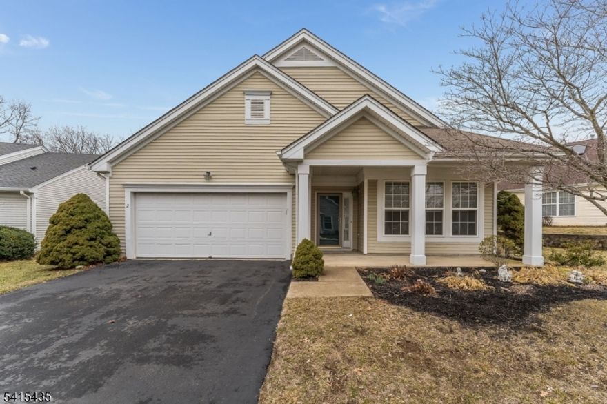 Move right into this beautifully maintained Exeter Model in desirable Brookfield Estates, offering move-in ready one-level living, spacious rooms, and a private tree-lined backyard in a vibrant 55+ community. Freshly painted with newer carpeting and newer appliances, this home features 2 bedrooms plus a versatile bonus room ideal for a den or home office. The inviting family room with a gas fireplace provides a comfortable space for relaxing or entertaining. Enjoy the bright enclosed three-season sunroom just off the kitchen, perfect for taking in the peaceful backyard setting. Located on a non-through street, this home offers added privacy. Additional highlights include a two-car garage and appliances included. Residents enjoy a low-maintenance lifestyle with access to community amenities, including a clubhouse, pool, fitness center, walking paths, bocce ball, putting green, pool tables, craft room, social activities, and designated parking for RVs and boats. Conveniently located near shopping, dining, medical facilities, and major roadways.