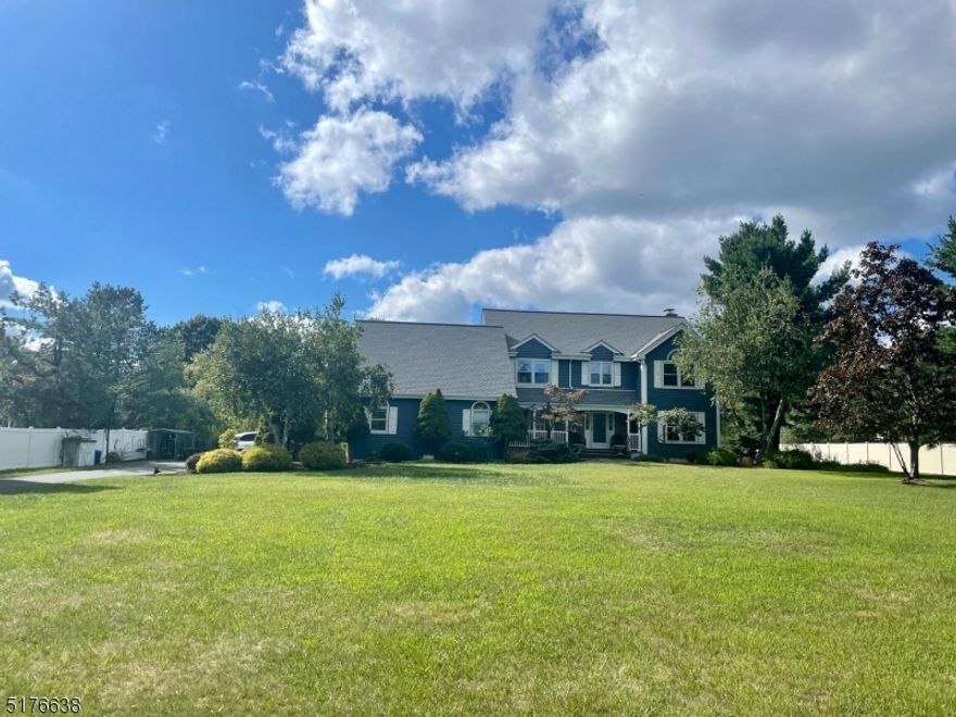 Beautiful colonial on a picturesque level lot with plenty of privacy. Play a game of volleyball or soccer and sit by the fire pit afterwords. The house has a formal living room, family room that opens to an updated kitchen and dining room all on the same level. The kitchen has all newer appliances and sliding doors onto a deck. Bedroom with half bath and laundry room are located on the first floor as well. The grand staircase takes you to four good sized bedrooms. The master bedroom has its own bathroom with jetted tub and shower, in addition to a walk-in closet. Another full bathroom completes the second floor. Billiard stays in the basement for you to enjoy. The property has invisible fence for your pet.