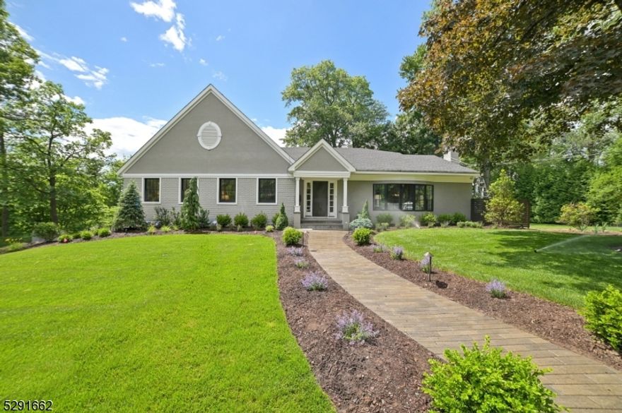 Spectacular totally renovated 2024 Modern Contemporary Home w/an open layout, soaring ceilings, indoor/outdoor pool w/ retractable roof  for year round swimming! Every inch has been renovated to perfection on .64 acre retreat with oasis-like feel, ideally located on a quiet street with bus service to Deerfield Elementary, Millburn Middle & High School. All new full baths & stunning updated gourmet eat-in kitchen w/ custom cabinetry, center island, top of the line appliances, Family room w/ great natural light & gas fireplace, dining room w/ chandelier and new doors to totally level property, stunning & unique sunroom, sun-soaked living room w/ wood-burning fireplace & first floor in-law suite, & laundry room by the pool. Luxurious Primary Bedroom Suite w/ 2 walk-in closets, & spa-like bath w/ radiant heated floors & shower plus 2 bedrooms share a new bath w/ imported Italian Terrazzo floor & Japanese wall tiles! 2 more bedrooms share a new bath w/ skylights on 2nd floor. Beautifully finished lower level w/ walk out access can be great home office for professional use, recreation room, exercise room & 2 powder rooms. Every upgrade - whole house generator, all new thermal Andersen windows throughout the entire house, new roof, new HVAC systems, newly sanded, stained & refinished hardwood floors, new skylights, new boiler, new landscape lighting, new Rain Bird underground sprinkler system, new garage doors, new walkway, new interior doors & hardware, new moldings. Low Taxes!