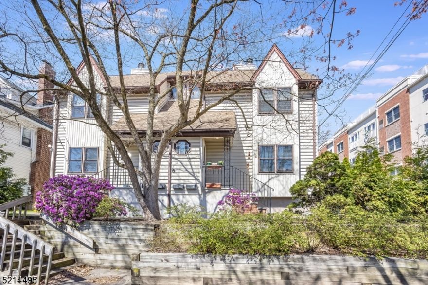 Located in the heart of Morristown close to all it has to offer, nightlife, shopping, fine dining, cultural activities and so much more!!  Morristown train station (NJ Transit Midtown Direct) is steps away.  Kitchen with granite countertops, SS appliances and plenty of cabinetry. Entertain in the spacious Living Room with an adjacent dining room. Upstairs, the second level includes the primary bedroom, additional bedroom and full bath.  The living space continues in the partially finished basement with a large recreation room, laundry area and plenty of storage. Patio in corner front of property.  One parking spot and grassy areato grill.  Fireplace "As Is".