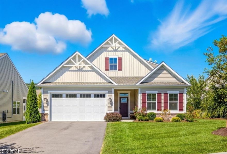 Better than new Palladio model, full of upgrades with country club style living at Ryan Homes Mansfield Meadows. You couldn't buy this home new for close to this price!  Just 7 years young on an established manicured lot next to open space, this impeccably maintained modern and upgraded expanded ranch with first floor primary suite and 2nd bedroom has high-end finishes and offers community pool, clubhouse and more. Some upgrades include recessed lighting, custom window blinds on all windows, extensive moldings, engineered wood flooring, extensive custom landscaping, 2 car garage, covered patio with natural gas grill hookup, multizone HVAC, huge kitchen island, cabinets with pull out shelves, under cabinet lighting and walk-in pantry open to dining area and living room, flex room for home office, dining room or other, huge loft on 2nd floor along with 3rd bedroom and full bath, walk-in attic storage/utility room and so much more!