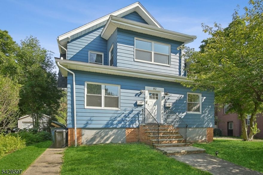 Experience the best of "home living" in this remarkable 4-bedroom, 2-bath duplex located in the heart of South Orange, offering the perfect blend of comfort and convenience. Situated on the second and third floors, this spacious home provides abundant living space, ideal for those seeking room to grow and entertain. As you step inside, you are greeted by a bright, airy living area seamlessly flowing into a dining room. The sun-filled eat-in kitchen features stainless steel appliances and ample counter space for meal prep. Large windows throughout the home invite natural light, creating a warm and inviting atmosphere. This duplex features generously sized bedrooms, offering a peaceful retreat with plenty of closet space. On the third floor, you will find an office with a view, a bedroom, and an open recreation room. One of the standout features of this home is its prime location directly across from the picturesque Grove Park. Enjoy strolls, picnics, or outdoor activities just outside your front door. Additionally, the vibrant community of South Orange offers a variety of dining, shopping, and cultural experiences, all within easy reach. Located .4 miles from Seton Hall, .7 miles from NJ Transit Train Station, and the center of South Orange Village. Parking for 1 car on a paved driveway plus a two-car garage and laundry on the second floor. Shared common space includes an expansive backyard and patio.
