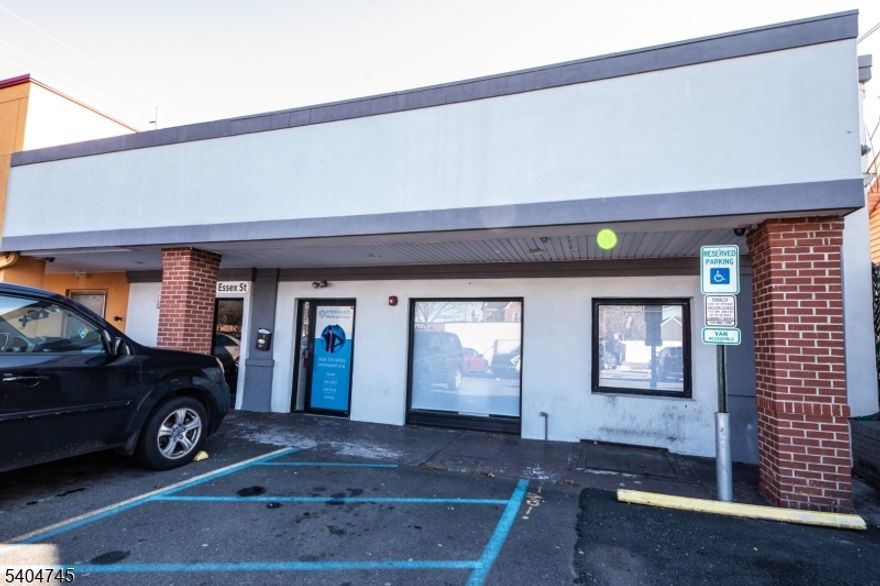 Premier 1,600 SF corner retail opportunity at 341"345 Essex Street, Hackensack. This ground-floor space offers exceptional storefront visibility and a prominent corner presence, enhancing brand exposure and customer access. Convenient public parking is available just steps away, and the property is located minutes from Hackensack University Medical Center, positioning it perfectly for medical, healthcare, or restaurant users. Offered on a Triple Net (NNN) basis in one of Hackensack's most active commercial corridors.