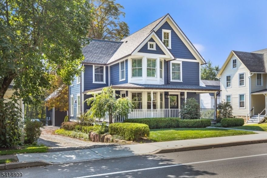 Spectacular 1st flr. apt. in the totally renovated two family home. Amenities abound with 10' ceilings, high end SS appliances, custom wood cabinets, marble bath, stone and wood floors & W&D. Crown moldings & wainscoting showcase this space. Unit includes high efficiency 3 zone heating and cooling (3 ductless split systems) Luxurious bath has marble shower with glass enclosure and rainhead, marble counter on vanity and herringbone marble flr. Gourmet kitchen w breakfast bar, marble counter and decorative hood is open to a living area which showcases walls of stone. There is also access to a private patio. This one-of -a-kind unit has easy access to train, highways, shopping, restaurants, etc. NO SMOKING