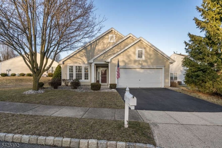 Welcome to 29 Victoria Drive, a beautifully maintained ranch home nestled on a coveted corner lot in the sought-after Brookfield Estates 55+ Community. From the moment you arrive, the charming vinyl siding exterior, blacktop driveway, and manicured patio set the tone for what awaits inside. Inside you'll discover a naturally lit, open floor plan that flows effortlessly from the living room to a generous dining area perfectly suited for both everyday living and entertaining. The eat-in kitchen impresses with a center island, abundant cabinetry, and a gas range, making it a true gathering space for the home chef. The Primary Suite is a private retreat, offering a full bath, walk-in closet, and an indulgent soaking tub with jetted features. Two additional well-sized bedrooms give flexibility for guests, office, or more, they share a full bath, complemented by sleek laminate and tile. The attached garage with inside entrance adds every convenience, while the corner, level lot offers exceptional curb appeal and outdoor living potential on the patio. Enjoy resort-style amenities right outside your door -pool, tennis courts, clubhouse, exercise & billiards room, and scenic jogging/biking paths   all maintained by the community. Conveniently located near major roads, shopping, and dining, this home offers the perfect blend of privacy and accessibility. Don't miss your opportunity to own in one of Belvidere's premier communities   homes like this don't last.