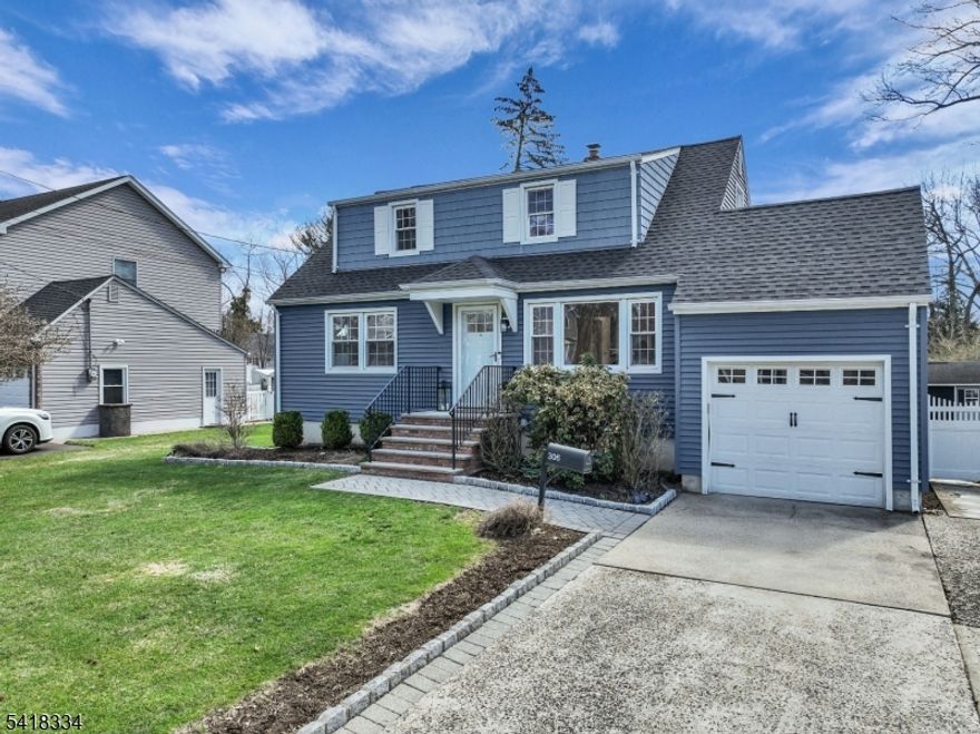 Prepare to be impressed by this move-in ready gem in highly sought-after Cranford, NJ! Boasting incredible curb appeal and the assurance of being NOT in a flood zone, this versatile home offers a 3-4 bedroom, 2.5 bath layout perfect for flexible living.Enjoy the town's bustling, expansive downtown and easy access to NJ Transit trains and buses to NYC for an ideal commute.Step inside to find a truly turn-key interior: the entire home has been freshly painted throughout, showcasing recently refinished hardwood floors original "select" white oak on the main level and "character" grade on the upper. The newer main bath provides a modern, spa-like experience.The finished living space extends below grade with a spacious finished basement that includes convenient access to the garage.Outside, your private, fenced-in sanctuary awaits. Entertain effortlessly on the maintenance-free deck or the elegant paver patio in the fenced-in yard.Additional features ensure comfort and convenience: Forced hot air and Central Air, a sump pump w/ battery backup, abundant storage (including pull-down attic access in the garage with stand-up height storage), and architectural drawings for an addition (a $10k value) included in the package.Experience the charm and convenience of Cranford living in this unmissable home.