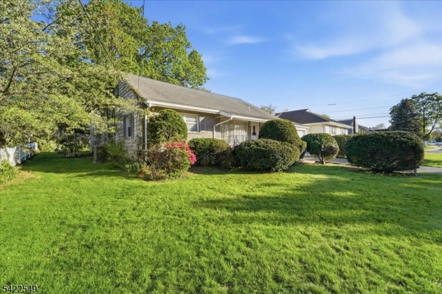 Great starter home with immense potential in the desirable Richfield section of Clifton! This well maintained residence features rock- solid foundation and good bones. The one level living features two bedrooms plus an additional versatile room with a cozy fireplace, a deck overlooking a lovely backyard, The main level offers an open-concept living room, dining room, and eat-in kitchen - perfect for entertaining. Bonus potential awaits in the spacious attic, perfect for a future dormer, primary suite, or extra bedroom and bathroom. The full besement is already plumbed for a second full bathroom. Conveniently located near Richfield Farms, schools, shopping, restaurants and parks. A commuter delight with easy access to the bus and train to NYC!