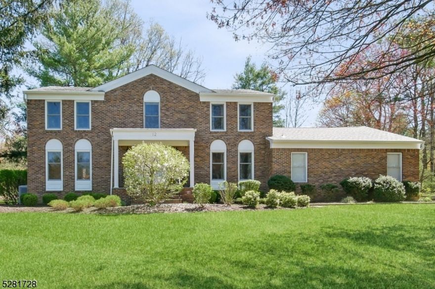 Bright and airy, this custom Center Hall colonial located in Livingston's Prestigious Chestnut Hill section, boasts 5 bedrooms. 4.5 baths, including a 1st floor guest bedroom with en-suite bath. The many recent updates include all new mechanical systems and new roof. Enjoy a sun drenched interior with a custom center island kitchen opening onto family room, a  luxurious primary bedroom with spa like bath with jetted tub and stall shower. Situated on nearly an acre of lush, landscaped grounds featuring a patio great for outdoor dining and entertaining. Other highlights include, a full finished basement with rec-room, exercise area, office, bath and wine cellar, wood floors on levels 1 and 2, abundant closet space throughout complete this very inviting home. Located in Livingstons Blue Ribbon School District, close to NYC Transportation, recreation, shopping and dining