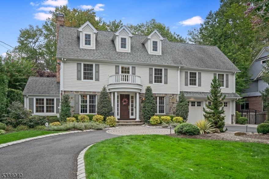 Beautiful quintessential center hall colonial in the desirable Franklin School district blending classic charm with modern amenities in a PRIME location just minutes from Downtown. The gracious entryway opens to a formal living room with a two sided wood burning fireplace that flows perfectly into the cozy den. The DR with gas FP is perfect for hosting dinner parties. The designer kitchen has a large center island & top of the line stainless appliances (including Viking double wall ovens & cooktop) and opens to a spacious FR with coffered ceilings and wood burning FP. The main floor also features a 1st fl bdrm/full bath (used as a gym) as well as a powder room & private home office w/custom built-ins. Upstairs, the primary suite includes a spa bathroom w/soaking tub, stall shower, double sinks & huge walk-in closet. There are 3 addt'l bdrms & 3 baths on this level (three en suites!) The 3rd fl boasts a large rec room, perfect as a playroom or potential bedroom. The bsmt offers plenty of addt'l living space w/ a large rec room w/gas FP, built in bar, billiards room, bonus room, full bath & loads of storage space. Large, professionally landscaped yard is perfect for summer barbecues and includes an oversized new patio surrounded by lush, mature landscaping.  Addt'l amenities incl Sonos sound system, sprinklers,landscape lighting, HIK multiple camera security system & more. Conveniently located close to shops, restaurants, schools & train, this is the perfect place to call home!