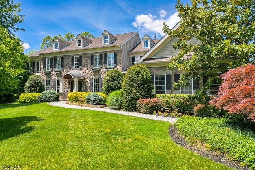 Welcome to luxury living in Canterbury Estates. Nestled in the community's rare cul-de-sac location, this exceptional residence offers unparalleled features. With 6 spacious bedrooms and 7.1 baths, all with beautifully appointed ensuites, style and comfort is evident.Step into elegance as you enter the two-story foyer that leads to an expansive living space adorned with custom finishes. The office, with built-ins and a coffered ceiling, sets the tone for sophistication. Entertain effortlessly in the oversized kitchen and breakfast area. Enjoy gatherings large or small in the spacious family room with floor-to-ceiling stone fireplace and matching columns. The finished basement is complete with a billiard area, media space, bar, full bath, and glass-door gym area, Revel in the convenience of the finished basement's walk-up access, enhancing your outdoor lifestyle. Indulge in resort-style living in the sparkling pool with secret garden hot tub area, a Pergola, stone patio, seasonal plantings, outdoor kitchen, and a parklike level yard surrounded by mature trees and fenced perimeter. This award-winning Coventry model is perfect for today's living. With a guest bedroom and bath on the main level, and five ensuites upstairs, accommodating guests is effortless. Don't miss this rare opportunity to own one of the most distinctive homes in Canterbury Estates, with exquisite amenities, meticulous attention to detail, and nationally ranked schools. Your dream home awaits!