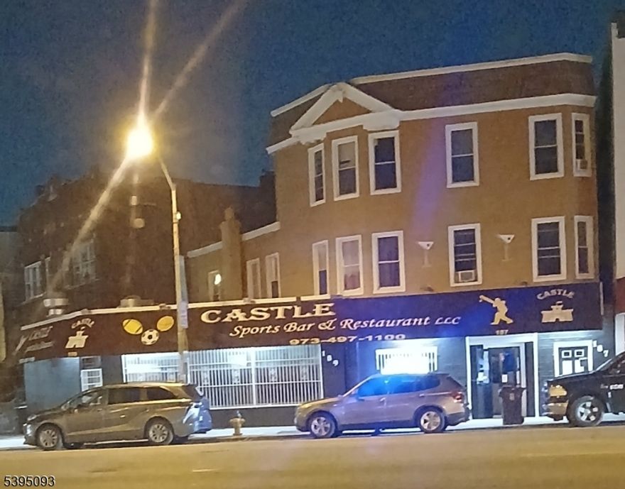 Prime Mixed-Use Investment in the Heart of Newark! Exceptional opportunity to own a fully operating bar, restaurant, and nightlife establishment - Liquor License included ready to be taken over by new owner. Corner positioning provides maximum visibility and accessibility, driving steady customer traffic day and night. Fully operational and established, offering immediate income potential. Additional income is generated from the two residential units - One (1) 1-Bedroom Apartment - One (1) 2-Bedroom Apartment. Great opportunity for Owner-operators, or investors. Property recently renovated, in good condition. Separate utilities.