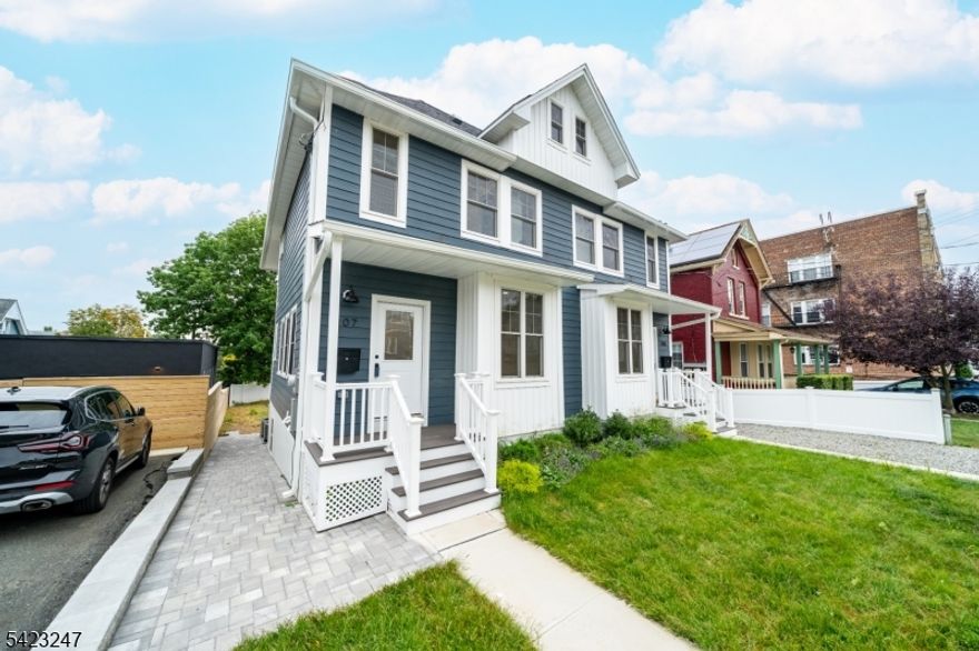 Welcome home to your luxury townhouse that's located in one of Montclairs most sought after neighborhoods! This bright and airy 4-bed 3.5 bath is just 2 blocks away from the NYC direct train and top rated restaurants on Walnut street; and just 3 blocks away from Bloomfield Avenue's vibrant scene of shops, eateries, a microbrewery, and The Welmont Theater where you can catch a live show! Not only will you have the convenience of being within walking distance to all of this, you'll also have your own 2 dedicated off-street parking spots. For added comfort, this home has 2-zone central heating and cooling.The main level is an open layout featuring a stylish eat-in kitchen equipped with stainless steel appliances, custom cabinetry, quartz countertops, and tiled backsplash. The second floor has a large primary suite with a walk-in closet and an en-suite bathroom with a double vanity, along with a second bedroom, full bathroom, and laundry area equipped with a full-sized washer and dryer. The third floor adds two more spacious bedrooms, another full bath, and extra storage space. Don't miss your chance to live in the heart of it all   reach out to schedule a tour today!