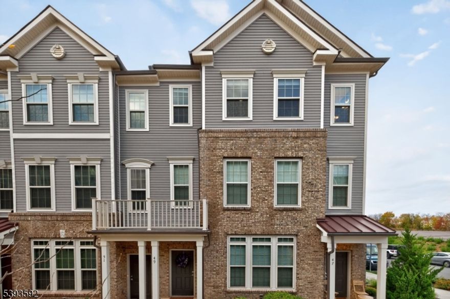 Welcome to this meticulously maintained Greenwich model townhome in the heart of Somerville, NJ. Built in 2021, this three-level residence offers 3 spacious bedrooms and 2.5 bathrooms, blending modern comfort with thoughtful design. Highlights include a whole-house charcoal water filtration system with reverse osmosis at the kitchen sink, elegant plantation shutters on the main floor, blackout blinds in all bedrooms, and solid oak shelving for added warmth. The gourmet kitchen features high-end stainless steel appliances, quartz countertops, and custom cabinetry, all seamlessly integrated into an open layout that connects the kitchen, dining, and living areas ideal for entertaining or relaxing. The primary suite boasts two large closets and a luxurious en-suite bath with dual vanities and a walk-in shower. Upstairs, enjoy a versatile loft/office, two guest bedrooms, and a spacious laundry room. Additional perks include upgraded lighting, an oversized one-car garage with extra private parking, and a balcony off the upper level. Conveniently located near major highways, shopping, dining, and a co-working space. Take advantage of a 20-year PILOT tax program currently in year 4 at a fixed 65% rate through year 19. Year 20 is billed at 80%, and thereafter the PILOT program ends, and the property is billed at 100%. This favorable rate offers long-term savings and stability. This exceptional property is ready to welcome you home.