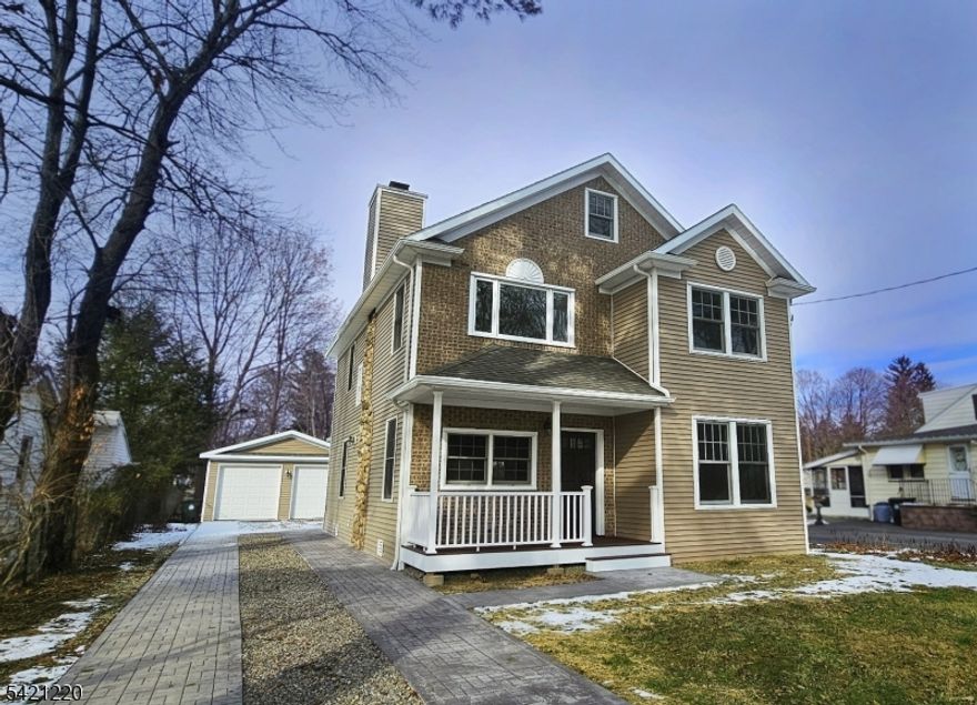 Beautiful New Construction, 4 bdrm's with 3 full baths, Wonderfully Large Open Gourmet Kitchen with Granite Center Island & Countertops & 2 Ovens ! Radiant Heat Throughout 1st Floor, Radiant Heat in all Baths. High Ceilings throughout house, High Cathedral Ceiling in Master Bdrm, Double Sinks and Full Body Shower in Master Bath. Extra Large Room on Third Floor, Separate Heating Control in all Bedrooms.  Two Car Garage has Special 8' High Doors with Heating and Cooling as desired. The Boiler supplies the Hot Water for the Radiant Floors, the Baseboard Radiators and the House Hot Water.