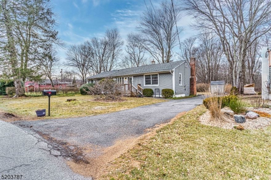 Enjoy all the advantages of one floor living! Lovingly cared by the same owners for over 50 years. Extremely well-maintained & Clean as a whistle. Pack your bags & move right in! Fabulous Floor Plan. The amount of living space is impressive. Bright & Sunny. Tons of entertaining space, inside & out. Formal living room & dining room, which is conveniently located off the kitchen. Cozy family room w/brick faced WB fireplace looks over the wooded backyard. Three generous sized bedrooms & two full baths with tub showers. Gorgeous HW flooring throughout & large windows! Convenient laundry closet. House is equipped w/lots of closet space for storage, plus a shed in back! No shortage of parking. Home sits proudly towards the end of a quiet Cul-de-sac. Flat, large property is surrounded by woods creating an oasis of privacy . Situated just a few minutes drive from Downtown Denville, Rockaway Mall, shopping, restaurants, parks & top schools! Easy access to major highways & close proximity to NYC Direct Train & Bus. This is a true gem!