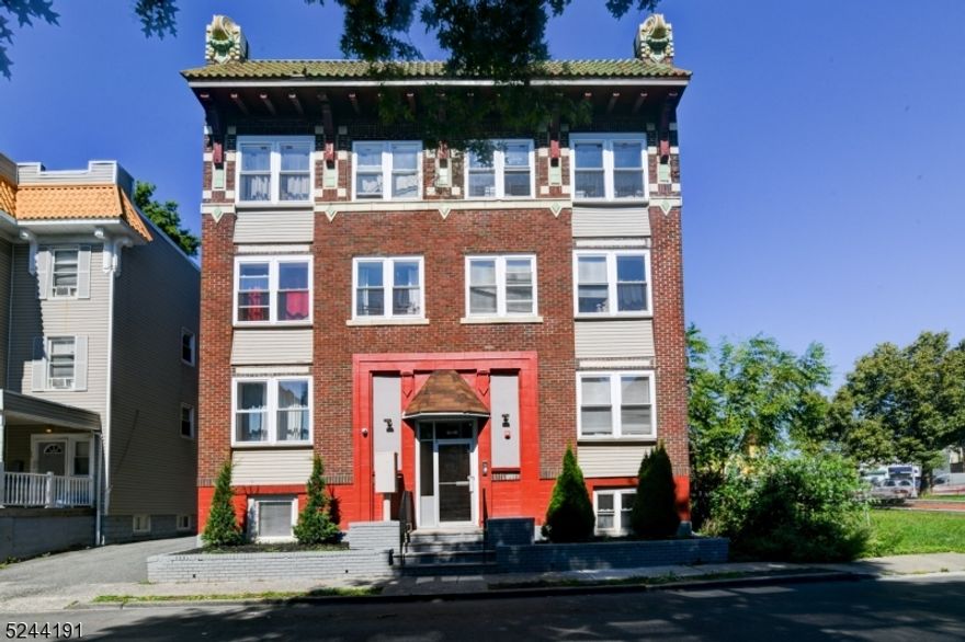 This beautifully maintained three-story brick apartment building exudes undeniable curb appeal, characterized by its unique architectural features and immaculate landscaping. Comprising a total of seven units, each residence offers ample living space thoughtfully renovated to align with modern living concepts, complete with three bedrooms and one full bath. The kitchens are equipped with stainless steel appliances and seamlessly flow into spacious living and dining areas. For added comfort, central air conditioning is provided in each unit. Furthermore, the property features a full basement and a significant perk: parking for up to six cars is available. Situated conveniently near two train stations, shopping centers, and a variety of restaurants, this opportunity is not to be missed.