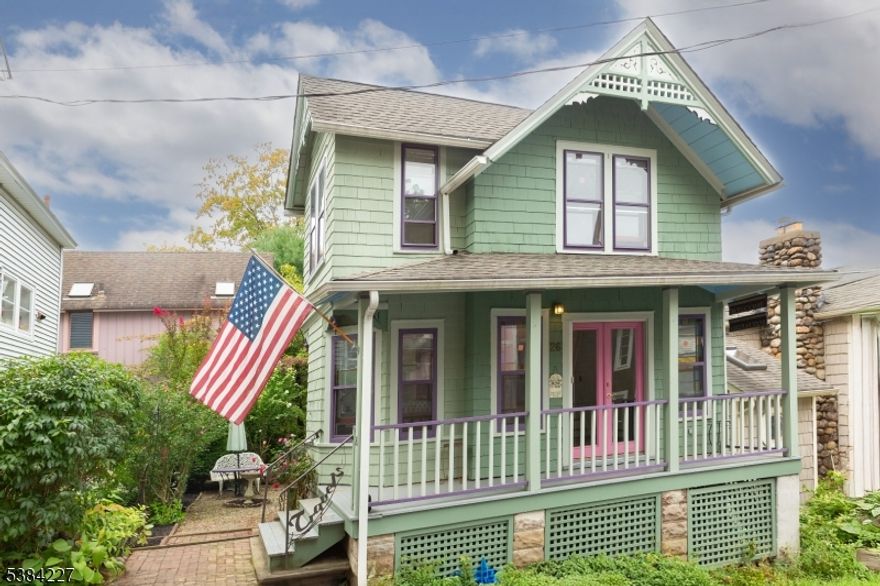 Step into the timeless charm of this Victorian gem in the heart of historic Mt. Tabor. From the moment you arrive at the welcoming front porch, this home invites you to enjoy its character and unique spaces. The front living room exudes warmth and openness, with a cozy nook to the left perfect as a reading corner, parlor, or quiet retreat. The dining room offers the ideal setting for entertaining, while the bright kitchen features ample cabinetry, natural light, and a convenient door that leads directly to the private patio and lush garden, creating a seamless indoor-outdoor flow. Upstairs, the primary bedroom includes a versatile sitting area that may have once served as a third bedroom, and it offers direct access to a charming porch an inviting spot to unwind on beautiful evenings. The second floor also showcases a beautifully updated full bath with stylish tile flooring you'll love, along with a light-filled second bedroom offering peace and serenity. Beyond the home, enjoy everything the Mt. Tabor community is known for: two parks, a vibrant library, events in the historic Tabernacle building, and the option to join the local golf course. Just a short walk to the train, restaurants, and shops, this neighborhood is beloved for its sense of community, history, and walkability. This is more than a home it's a lifestyle, blending Victorian character with modern updates in one of the area's most sought-after settings.