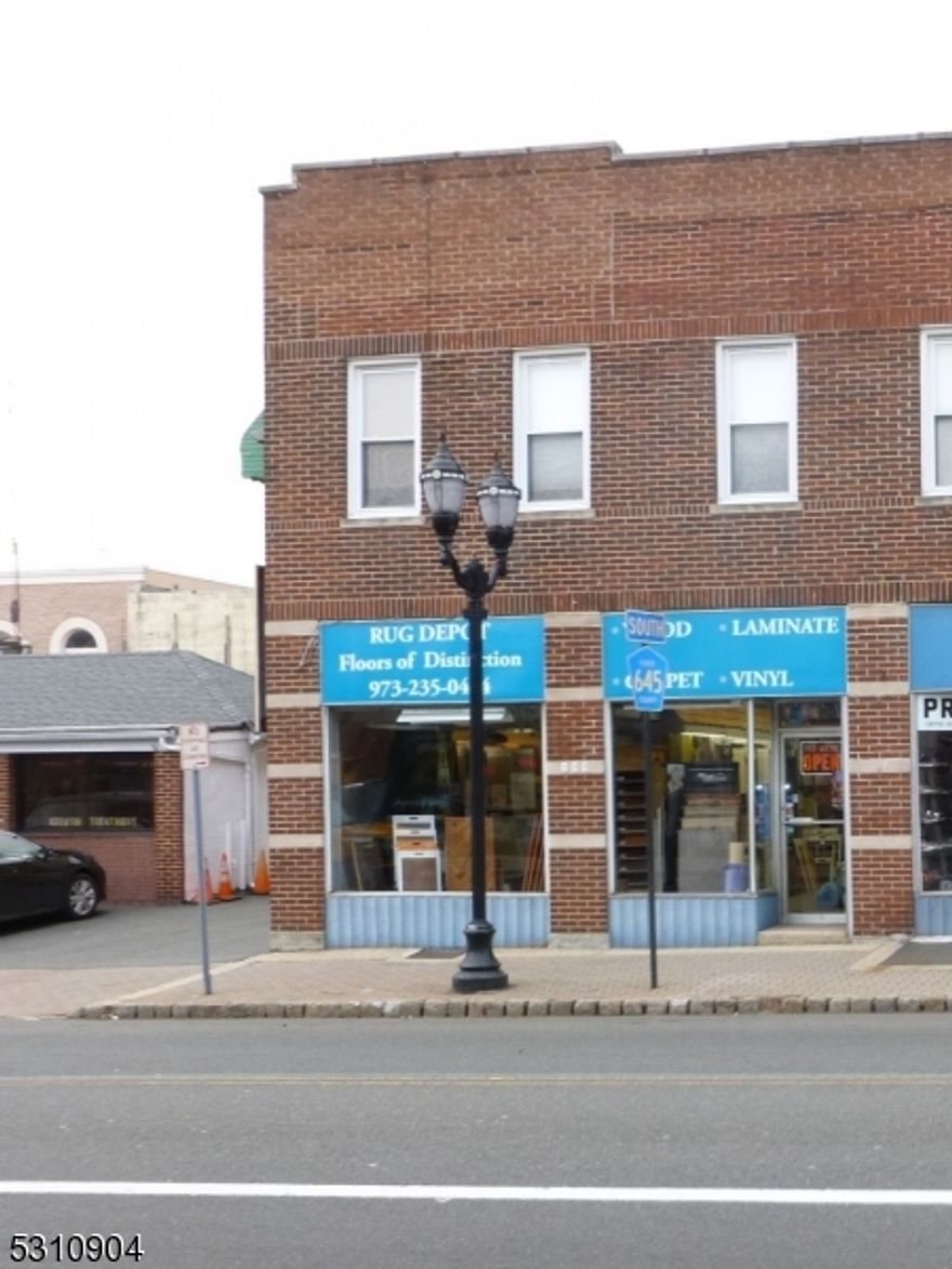Prime location in Nutley Center, ideal for office or retail (no food). On street parking plus municipal parking lots across the street. Heat, hot water and property taxes are included in the rent.