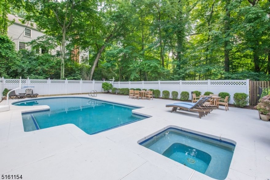 DREAM HOUSE ALERT!  Extraordinary, truly MOVE-IN READY 4 Bedroom, 2.1 Bath home in a coveted Chatham neighborhood close to NYC train and fabulous downtown shopping and restaurants.   Breathtaking with an open and airy floor plan, outstanding attention to detail, expert craftsmanship and resort-like outdoor space.  Gorgeous Entry Foyer with graceful, curved staircase.  Elegant Living Room with custom built-ins.  Fabulous Family Room with rustic brick fireplace.  Gourmet Chef's Kitchen with oversized island, granite, high-end stainless appliances, fireplace, Breakfast Room and Butler's Pantry.  Gracious Dining Room overlooking gardens.  1st Level Home Office. Renovated Primary Suite with Dressing Room and spa-like Bath.  All other bedrooms are sundrenched with custom closets.  NEW 2nd Level Hall Bath and Laundry Room.  The BEST light fixtures, tile and vanity selections and just harmonious, all-round high-design.  Huge Lower Level Recreation Room with fabulous Wet Bar and areas for Gaming, TV Watching and Exercise. Beautifully situated on a spectacular corner lot with lush and private, park-like property with mature trees and meticulous landscaping with Pool, Hot Tub, Bluestone Patio, Built In BBQ, Built In Fire Pit and area for play.  Don't miss this incredible opportunity   a home of this caliber won't last!