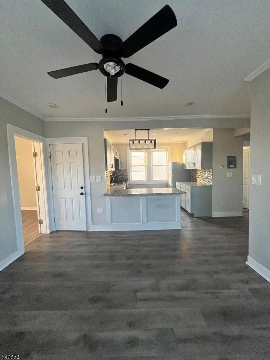 RENOVATED  2ND FLOOR 3 BEDROOM APT. WITH SPACIOUS ROOMS. RENT INCLUDES PARKING FOR 1 CAR.  BLOOMFIELD BOARDER, WALK TO WATSESSING TRAIN STATION, CLOSE TO GSP.  TENANTS RESPONSIBE FOR THEIR OWN UTILITIES.