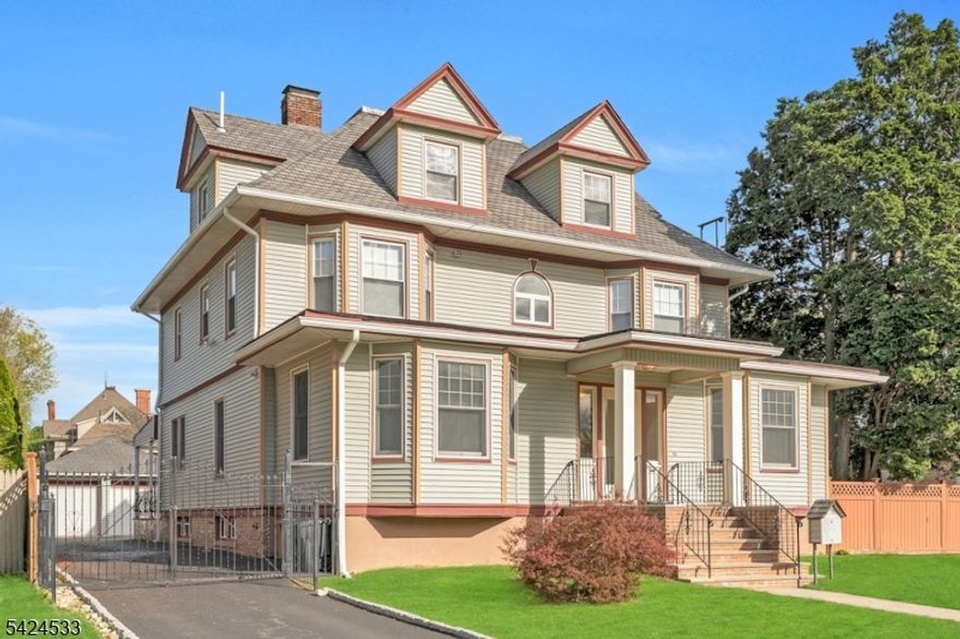 Exceptional Investment opportunity! This immaculate 3-family property offers 13 total rooms, including 6 bedrooms and 4.5 bathrooms. The first unit features 2 bedrooms and 2.5 baths and the second and third units each offer 2 bedrooms and 1 full bath. The property includes 3 separate gas meters and 3 separate electric meters, along with 1 water meter, making it ideal for investors or owner-occupants. Situated on an oversized 85 X 148 lot (approx.) This home also features a fully finished basement, vinyl siding, a 2-car detached garage, and a large driveway with ample parking. Located in a prime section of East Orange, close to public transportation, shopping, and major commuter routes. A true turnkey multi-family in excellent condition.