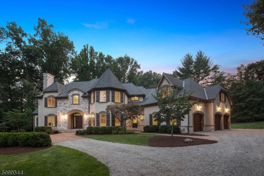 Here is your opportunity to own your own 7000Sq ft French Castle sitting on a private 1.22 acre lot in "The Gardens"  section of Westfield.  This Massive 6 Bedroom 5.5 bath home features a 3 car garage, 3 fireplaces (2 gas, 1 wood burning) and a private backyard with a paver patio for entertaining. This  home has received  the "Green Home" designation from the National Association of Home Builders which means savings on heating and cooling.  Home offers 4 High efficiency HVAC units, 20 Kw Generac Generator, Honeywell Central Vacuum, 2 200 Amp Electrical Panels,   Custom Woodwork, Hand scraped Cherry wood floors. Kitchen is the the process  of being refinished, with high end Monogram  appliances, and Quarts countertops and backsplash.