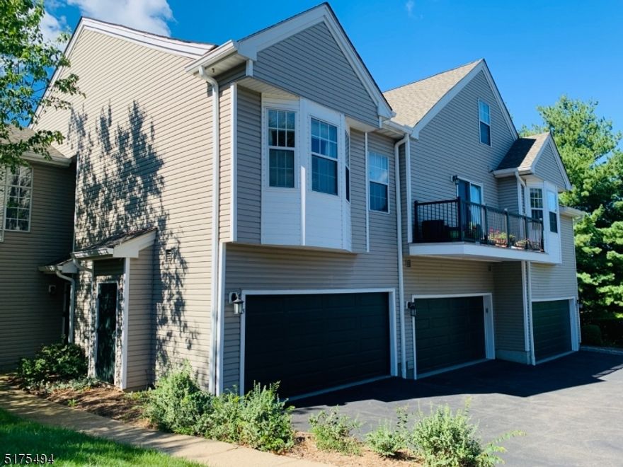 This beautifully updated and super well maintained end unit townhome with 2-car garage and garage opener has hardwood flooring throughout (upstairs hardwood was installed in 2019) and wood blinds throughout. It offers a fabulous open floor plan. Updated eat-in kitchen features 42 white cabinetry and granite countertops, S.S. appliances, recessed and under cabinet lighting, breakfast bar. Living room has sliding door access to the private patio. Family room is adjacent to the kitchen. Formal dining room. Laundry room and updated powder room are on the 1st floor. Spacious master bedroom with a sitting area has 3 closets (one is walk-in) with built-in organizers. 2019 updated master bathroom has a soaking tub and separate stall shower, double vanities. Updated 2nd full bath is for the 2nd bedroom. The Four Oaks of The Hills is close to the shops, restaurants, grocery, houses of worship, Highways Rt 287, Rt 78, Rt 202/206. Enjoy the community amenities including in ground pool, tennis courts, gym, playground, and clubhouse. Photos are from previous
