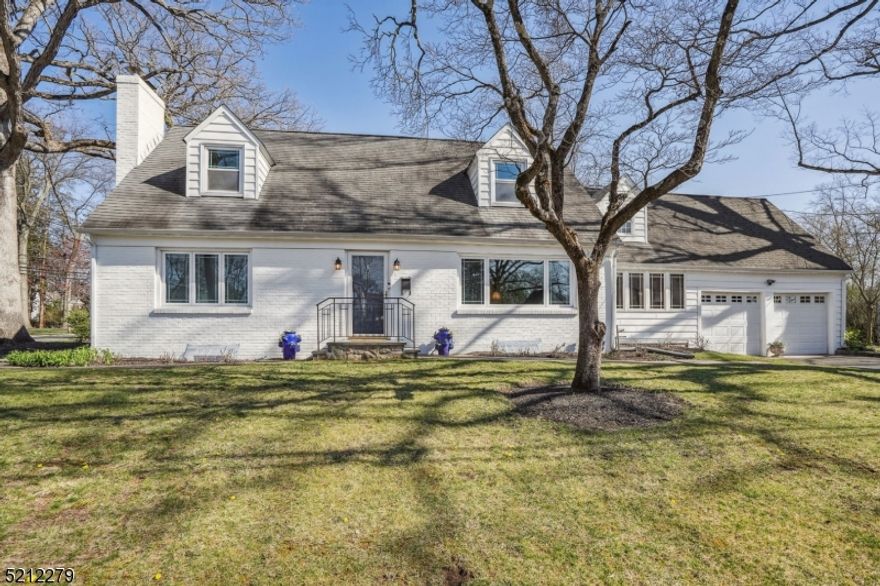 Welcome to your new home in the heart of historic Washington's Headquarters in Morristown, NJ. This well cared for 4 bedroom, 2 and one-half bath Cape Cod home is situated on a desirable corner lot, providing you with plenty of outdoor space to enjoy.  Step inside and be greeted by the wood floors that add a touch of warmth and charm. The living and dining room combo is perfect for entertaining. The bright and inviting kitchen flows into a den with skylights and high ceilings with exposed beams, creating an open and airy feel that's perfect for gatherings. One of the two bedrooms on the first level features a cozy fireplace, perfect for snuggling up on those chilly winter nights.  Both full baths were updated in 2020 and provide a spa-like experience. Retire upstairs to the two generously sized bedrooms. The partially finished basement provides ample room for storage or a potential rec room. The attached 2-car garage offers plenty of loft storage, giving you room for your belongings.  The added bonus of a partial house generator provides peace of mind. Located in a convenient neighborhood, this home is a gem -- minutes from all major thoroughfares, downtown Morristown, 2 train stations, and the prestigious Morristown Medical Center.  Don't miss your chance to own this fantastic home in a sought after location!