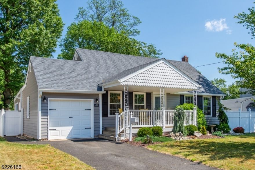 Welcome to this meticulously cared for cape cod home in Colonia, NJ! This charming residence is perfect for comfortable living and entertaining. Step inside to find a warm and inviting atmosphere with a cozy living room filled with natural light and gleaming floors. The adjacent dining area is ideal for hosting friends and family. The well-maintained kitchen offers convenience with stainless steel appliances, generous cabinetry, and plenty of counter space. The den is a great bonus area to relax. From the kitchen's sliding doors, the backyard private oasis is an expansive deck with a refreshing above-ground pool   just in time for outdoor entertaining and summer relaxation.A first floor bedroom is complimented by a fully updated bath. Two more bedrooms upstairs (one currently used as a closet) provide peaceful retreats.  A second modern full bath with double sinks completes the second floor.  The finished basement has high ceilings and plenty of space for whatever you desire: a rec room, home office, additional living space - or all three! You will be wowed by the storage!Nearby you'll find local parks, great proximity to 2 NJ Transit train stations and major highways.With comfortable living spaces, a charming backyard oasis, and a convenient location, this home is a hidden gem. Don't miss the opportunity to make this your next home. Schedule a showing today!