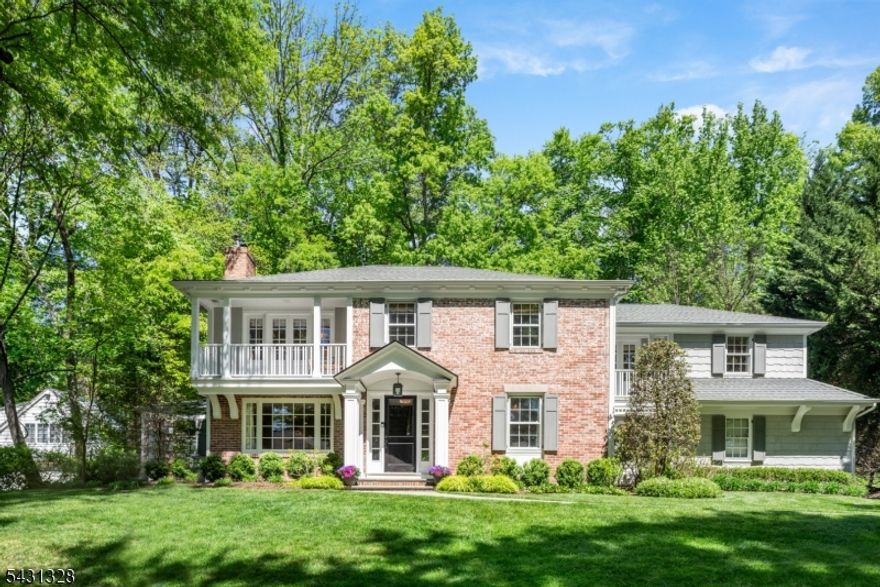 THIS IS THE STORYBOOK COLONIAL YOU'VE BEEN WAITING FOR! Tucked on a pristine cul-de-sac in one of Short Hills' most desirable pockets, 14 Cross Gates, a 6 BD, 4.2 BA showstopper, is a full-on lifestyle upgrade wrapped in impeccable design & intention. Sunlight blazes through stunning Chef's Kitchen, cascading over sleek quartz & granite finishes, top of the line stainless steel appliances, swoon-worthy farmhouse sink, captivating center island, & Butler's Pantry w/ bev fridge. French doors spill out to jaw-dropping Patio & Backyard that can only be described as your own private Wonderland, an outdoor paradise. The beautifully designed Kitchen opens to a sunlit Family Room framed by oversized windows & a sleek entertainment unit, creating an inviting space perfect for relaxing & entertaining alike. Work remotely in the dedicated, oak-paneled Office. 2nd Level Primary Suite Wing is pure indulgence, w/ private balcony, walk-in closet; & luminescent spa-like Bath w/ radiant heat floors, freestanding soaking tub, rain shower, & magazine-worthy artisan details. 5 more exceptionally spacious, sun-drenched Bedrooms also hold court upstairs, including 2 ensuite, & 1 w/ breathtaking balcony. Lastly, finished Lower Level is outfitted for a gym, gaming center, movie nights, or all three! Gorgeous built-ins, hardwood floors, & verdant vistas throughout. Plus, Downtown is right down the street; as well as NY Train, schools, Short Hills Mall, parks, & dining!