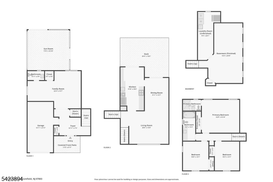 Welcome home to this meticulously maintained Oakview split level home with 4-bedroom, 1.5-bath split-level home offers spacious living with a thoughtfully designed open floor plan.The main level features a bright and inviting layout with newly finished hardwood floors, seamlessly connecting the living, dining, and kitchen areas. The spacious eat-in kitchen is filled with natural light and includes sliders leading to the deck, while the formal dining room also offers direct access to the outdoor space perfect for everyday living and entertaining.The ground level provides additional flexibility with a cozy family room and a guest room or home office. Two sets of sliding doors lead to a large deck and a covered patio, creating an ideal setting for outdoor relaxation and gatherings.  The second level is dedicated to comfort, featuring a primary suite with an en-suite bathroom, along with two additional bedrooms and a full hall bath.  Conveniently located near transportation, shopping, major highways, and schools, this home offers the perfect blend of space, style, and accessibility.    Welcoming ground level front sitting area and attached garage for convenience.