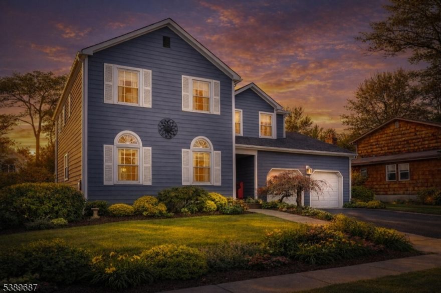 When you step into this beautifully maintained, updated, and truly move-in-ready home in the desirable Rohill section of Hillsborough Township, you'll immediately feel at home. Offering four bedrooms, 2.5 baths, and 2,796 square feet of thoughtfully designed living space, this residence blends meticulous care w/ generous proportions.  Tasteful finishes are found throughout, including Caribbean Mahogany hardwood, luxury vinyl, ceramic tile, and carpeting. The vaulted-ceiling family room features recessed lighting and a gas fireplace, creating a warm and inviting gathering space. The kitchen is a standout with crisp white cabinetry, quartz countertops, tile backsplash, vented hood, pot filler, InstaHot filtered water, a Bertazzoni six-burner dual fuel stove/oven, & newer refrigerator and microwave. Upstairs are four bedrooms and two full baths, including an impressive newly renovated primary suite with sliding barn door, soaking tub, dual vanity, and shower with subway tile and pebble flooring. The remaining bedrooms share a full bath, and the fourth bedroom offers a flexible bonus space ideal for a playroom or home office.  Outside, enjoy a two-car garage with storage loft, shaded deck canopy, PVC and Wooded-fenced yard, recently painted wood siding, and a 12-year-old roof with lifetime warranty. Additional highlights include newer AC and hot water heater, a new sump pump, and a whole-house water filtration system. Schedule your showing soon homes of this caliber don't last.