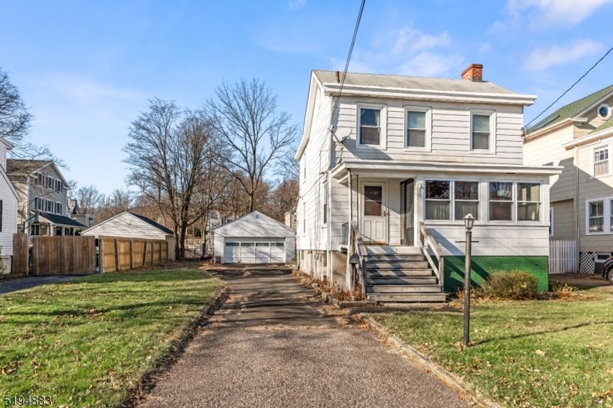 Great fixer-upper opportunity walking distance from the center of Morristown. Off-street parking and a detached garage with a spacious backyard. You can make this 3 Bedroom, 2 bathroom colonial a modern day gem in one the most desired areas of Morristown! Bring your investors, home is being sold as-is and needs work. Seller is entertaining all offers!